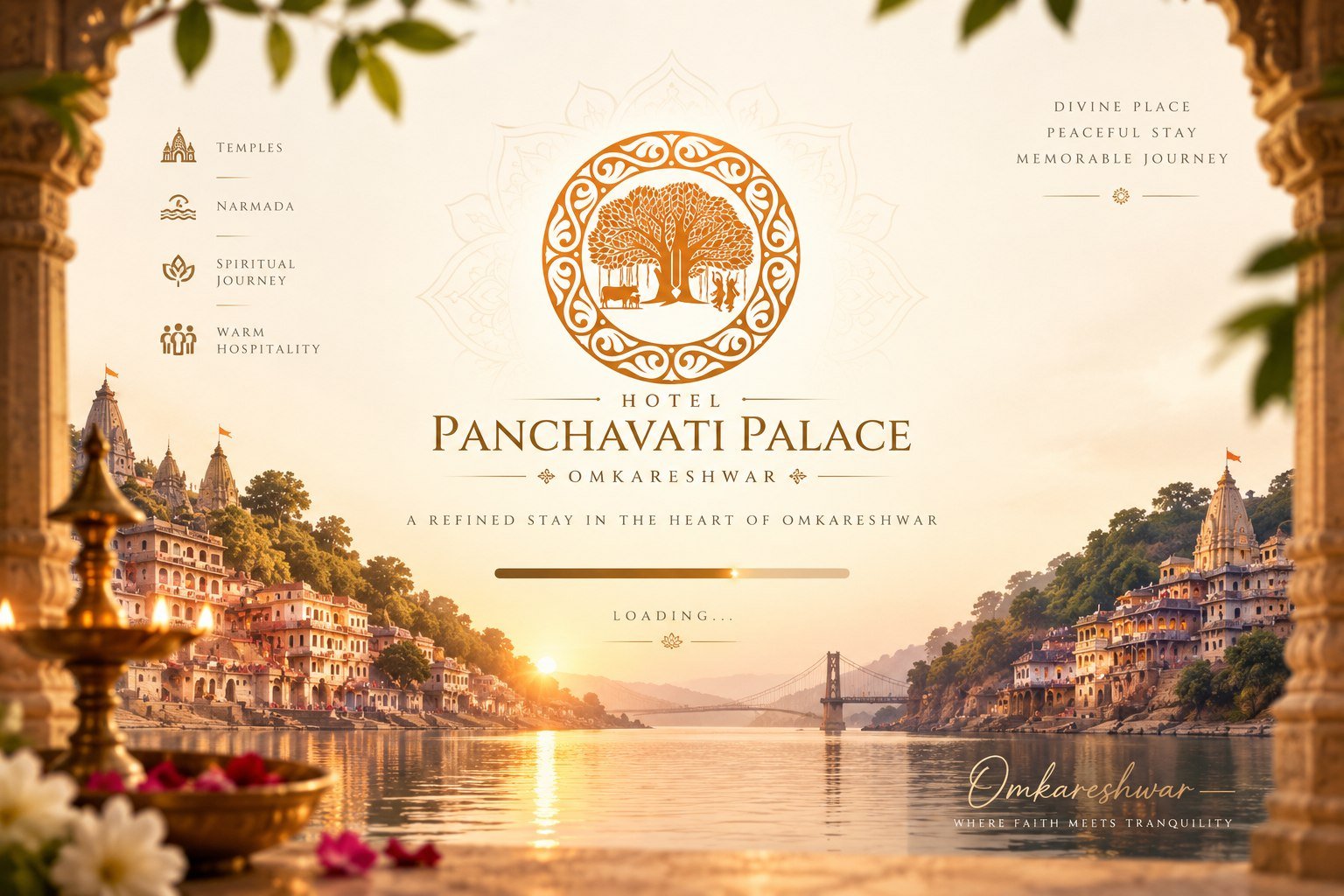 Hotel Panchavati Palace serene stay near sacred Narmada River and Omkareshwar Temple